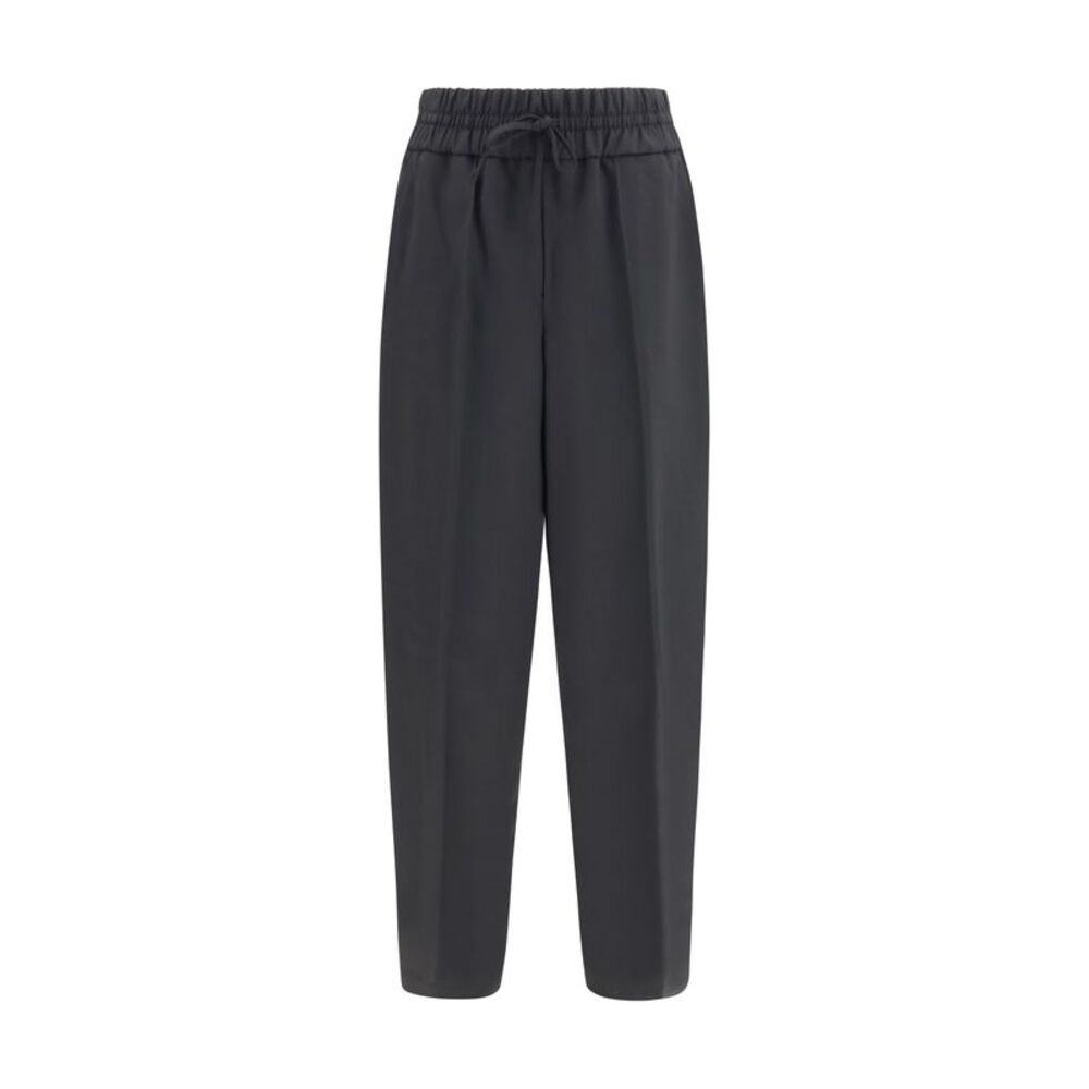 Ami Paris Men Wool Pants With Elasticated Waist